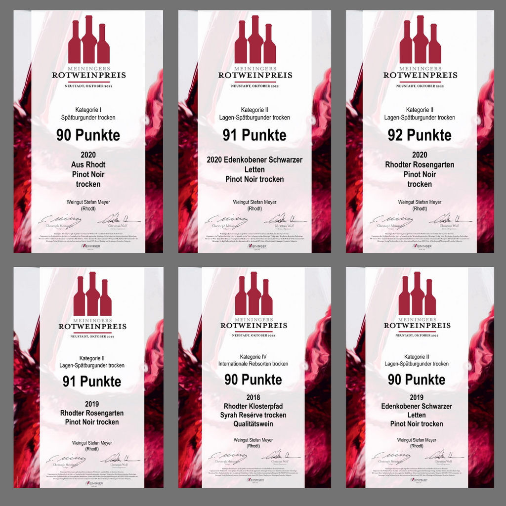RED POINTS-Unsere Ergebnisse bei Meiningers Rotweinpreis 2022
